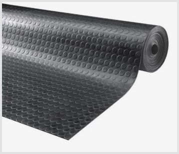 Использование ковров из резины в рулонах, свойства ковровых материалов