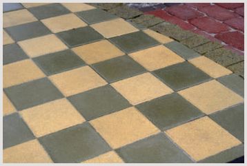 Использование и технологии производства тротуарной плитки квадрат