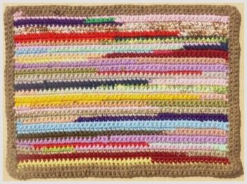 Вязание ковриков крючком из остатков пряжи – многообразие моделей