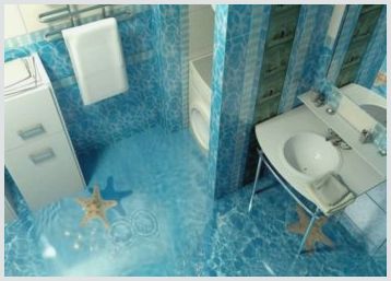 Разновидности наливных полов в туалете и порядок устройства покрытия с трехмерным изображением