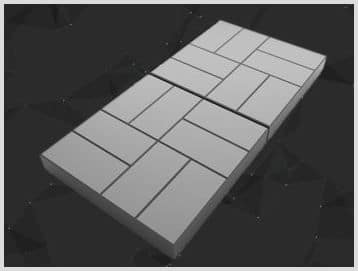 Достоинства тротуарной плитки «8 кирпичей», основные типоразмеры и область использования