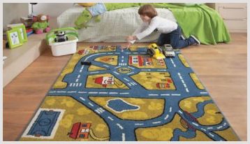 Развивающие и интересные детские ковры с дорогами, варианты исполнения
