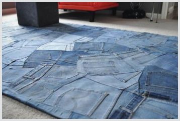 Как приступить к созданию коврика из старых джинсов своими руками, идеи для украшения интерьера