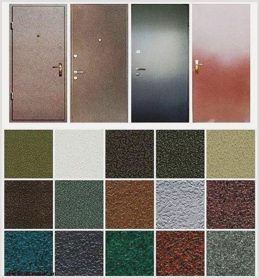 Как производится порошковая покраска дверей