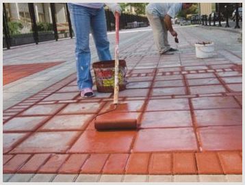 Методика, особенности нанесения краски для тротуарной плитки, ее виды, преимущества