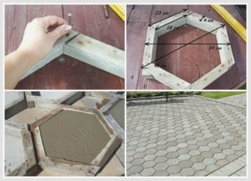 Особенности изготовления формы для тротуарной плитки, материалы для форм