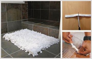Самые простые способы изготовления ковриков в ванную своими руками