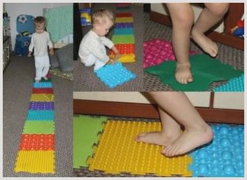 Использования детского ортопедического коврика для профилактики плоскостопия