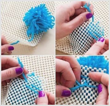 Создание ковриков своими руками на основании из сетки – варианты плетения