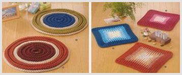 Вяжем японские круговые коврики с колечками крючком: подробное описание этапов работы