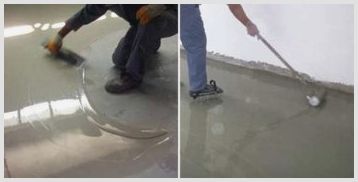 Выбор наливных полов на бетонную стяжку и технология работы с выравнивающими смесями
